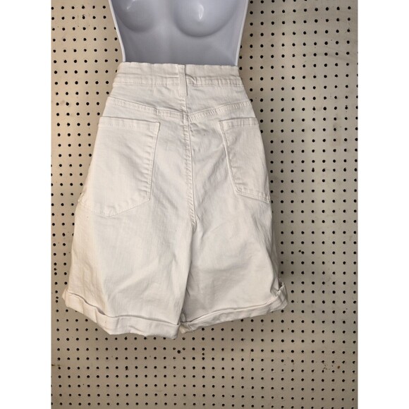 Women's Vintage America Blues Shorts Bright White Embroidered Size 14 - Picture 4 of 7